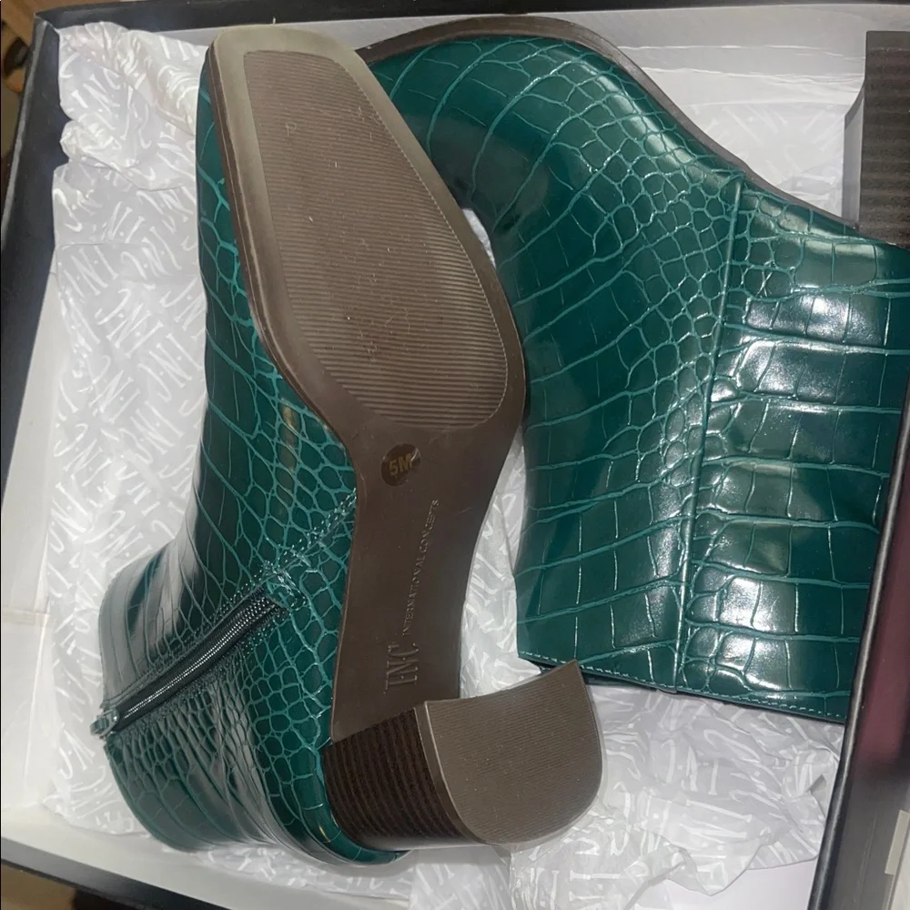 INC International Concepts Women's Dasha Block-Heel Booties 5M - Picture 3 of 3